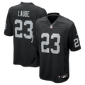 Las Vegas Raiders Dylan Laube Black Team Game Jersey