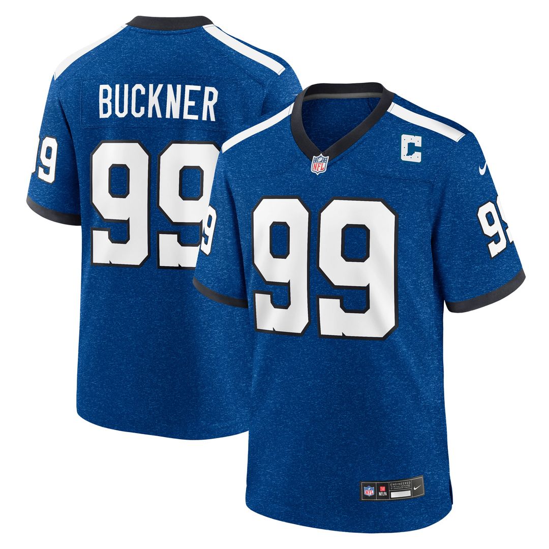 Indianapolis Colts DeForest Buckner Blue Alternate Game Jersey