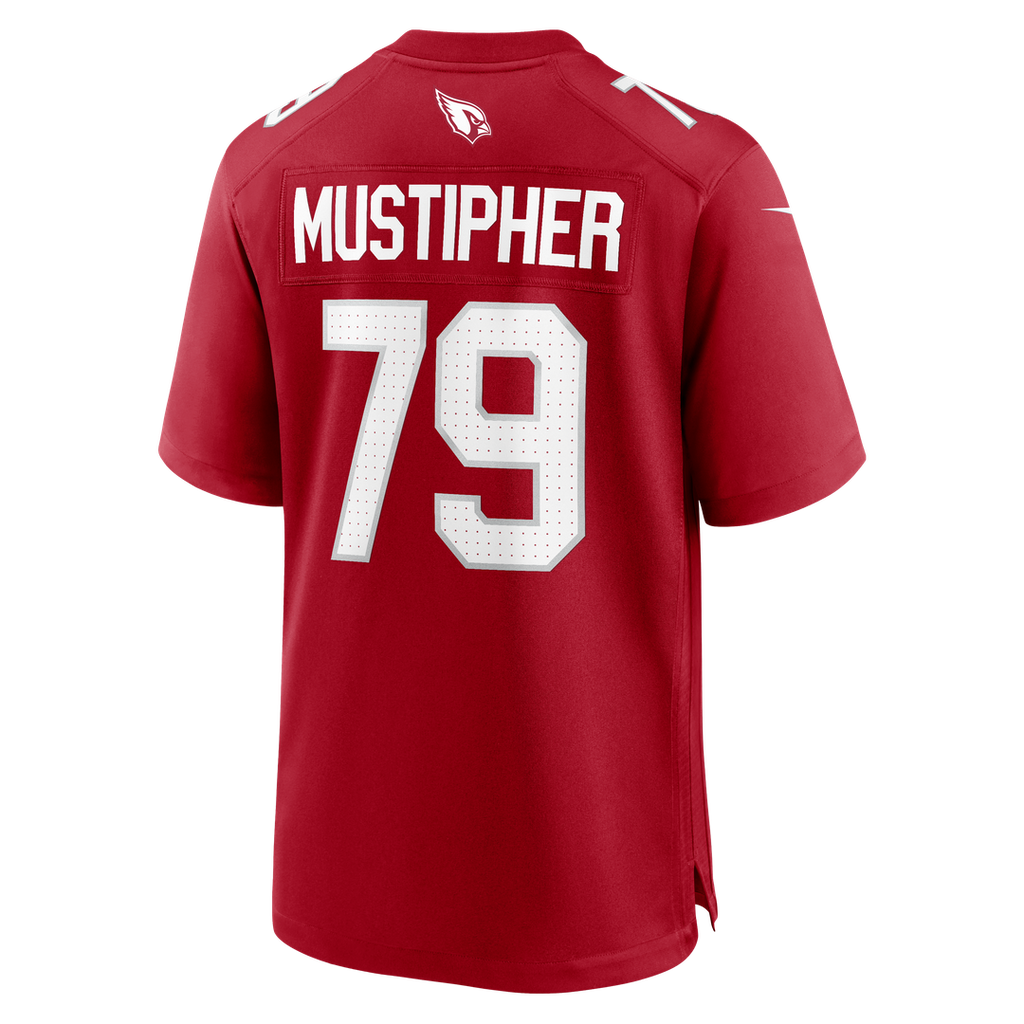 Arizona Cardinals PJ Mustipher Cardinal Team Game Jersey