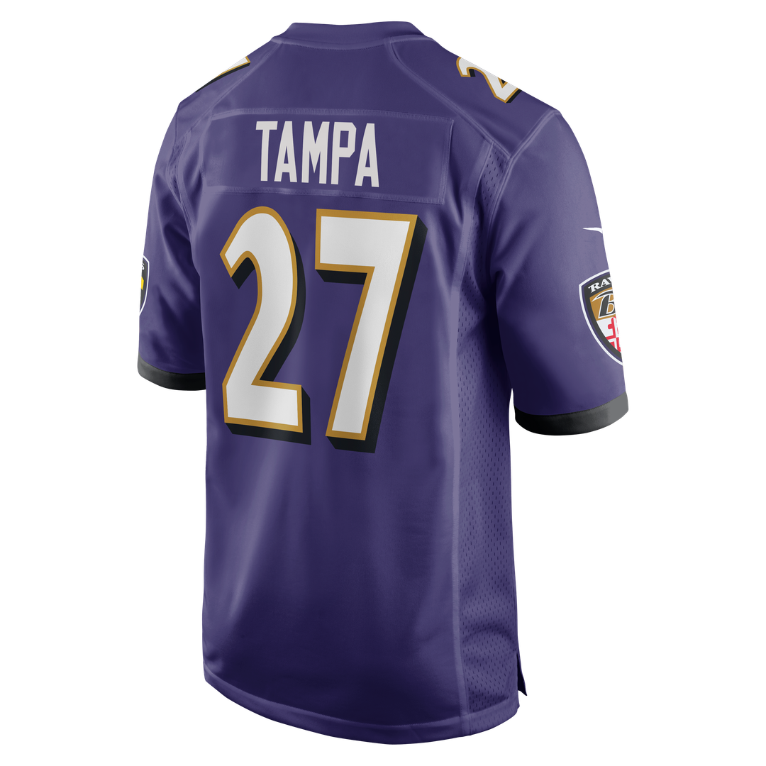 Baltimore Ravens T.J. Tampa Purple Team Game Jersey