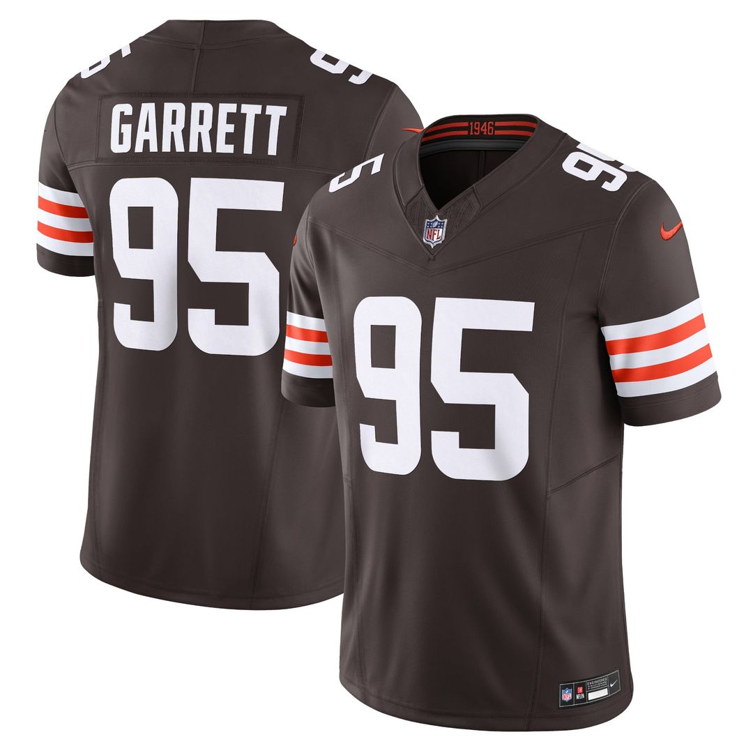 Cleveland Browns Myles Garrett Brown Vapor F.U.S.E. Limited Jersey
