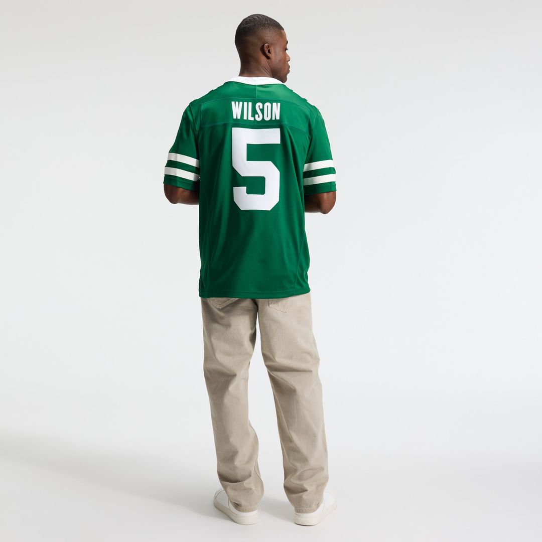 New York Jets Garrett Wilson Legacy Green Team Vapor F.U.S.E. Stitched Limited Jersey