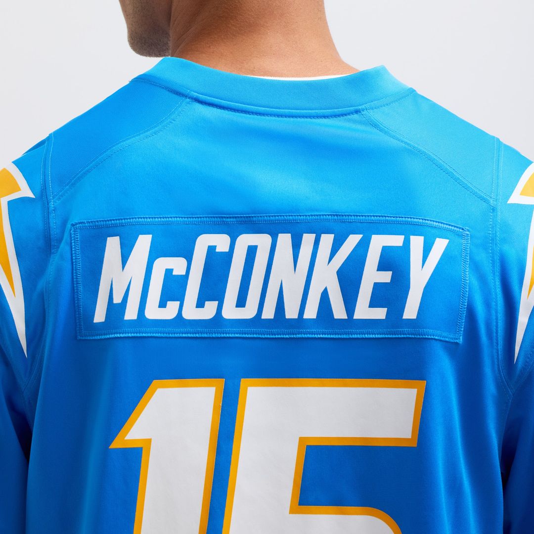 Los Angeles Chargers Ladd McConkey Navy Alternate Super Chargers Game Player Jersey