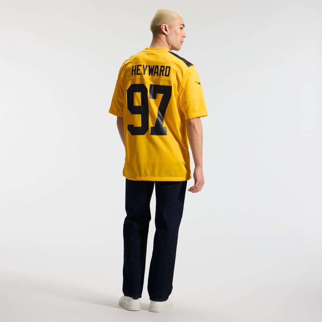 Pittsburgh Steelers Cameron Heyward Gold Alternate 1933 Throwback Game Jersey