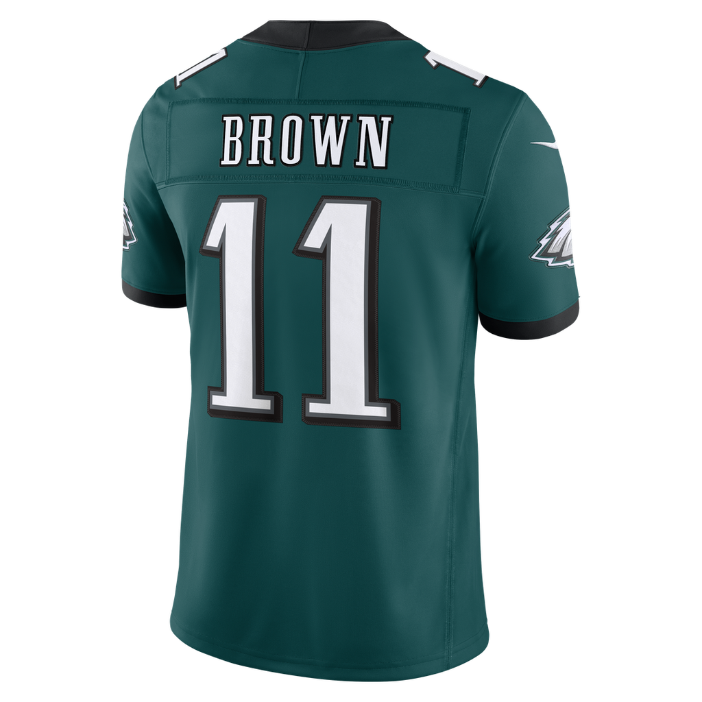 Philadelphia Eagles A.J. Brown Midnight Green Team Vapor F.U.S.E. Stitched Limited Jersey