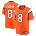 Denver Broncos Jarrett Stidham Orange Team Game Jersey