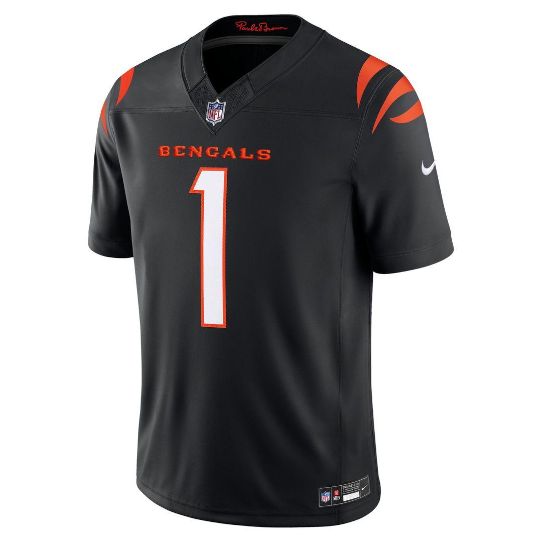 Cincinnati Bengals Ja'Marr Chase White Vapor F.U.S.E. Stitched Limited Jersey