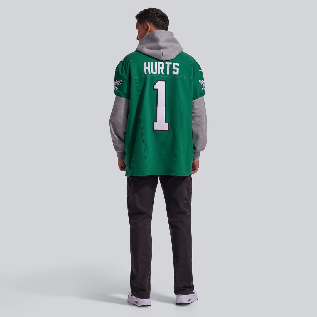 Philadelphia Eagles Jalen Hurts Kelly Green Alternate Vapor F.U.S.E. Elite Jersey