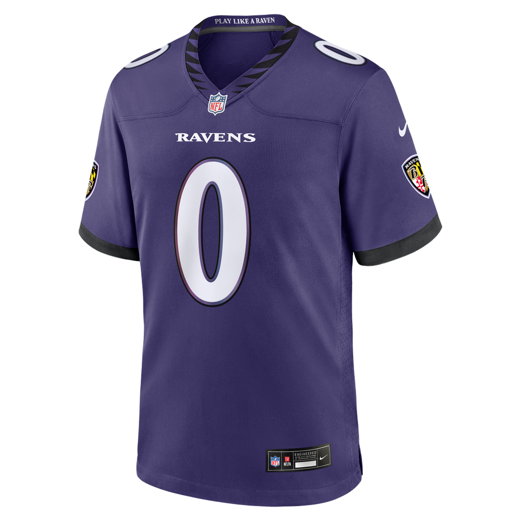 Baltimore Ravens Roquan Smith Purple Team Game Jersey