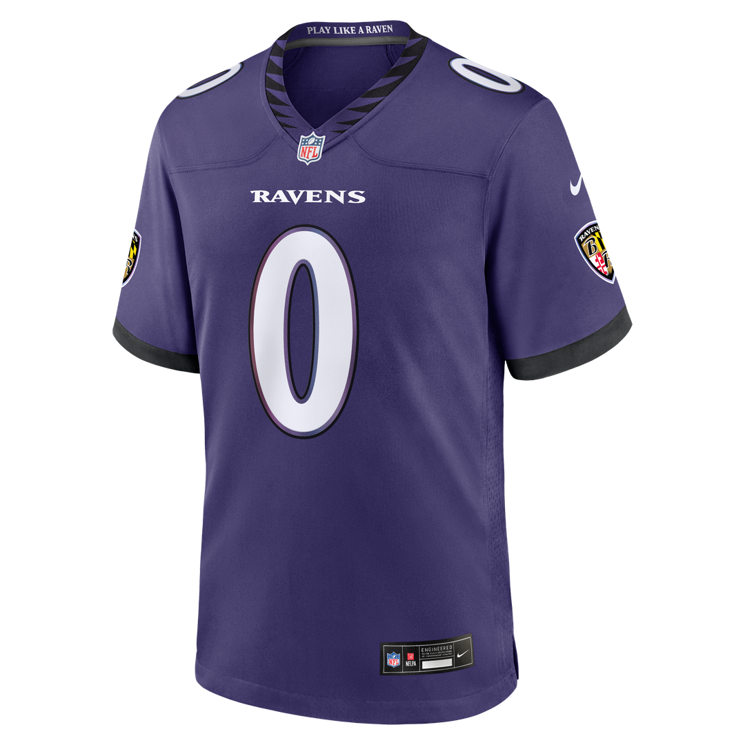 Baltimore Ravens Roquan Smith Purple Team Game Jersey