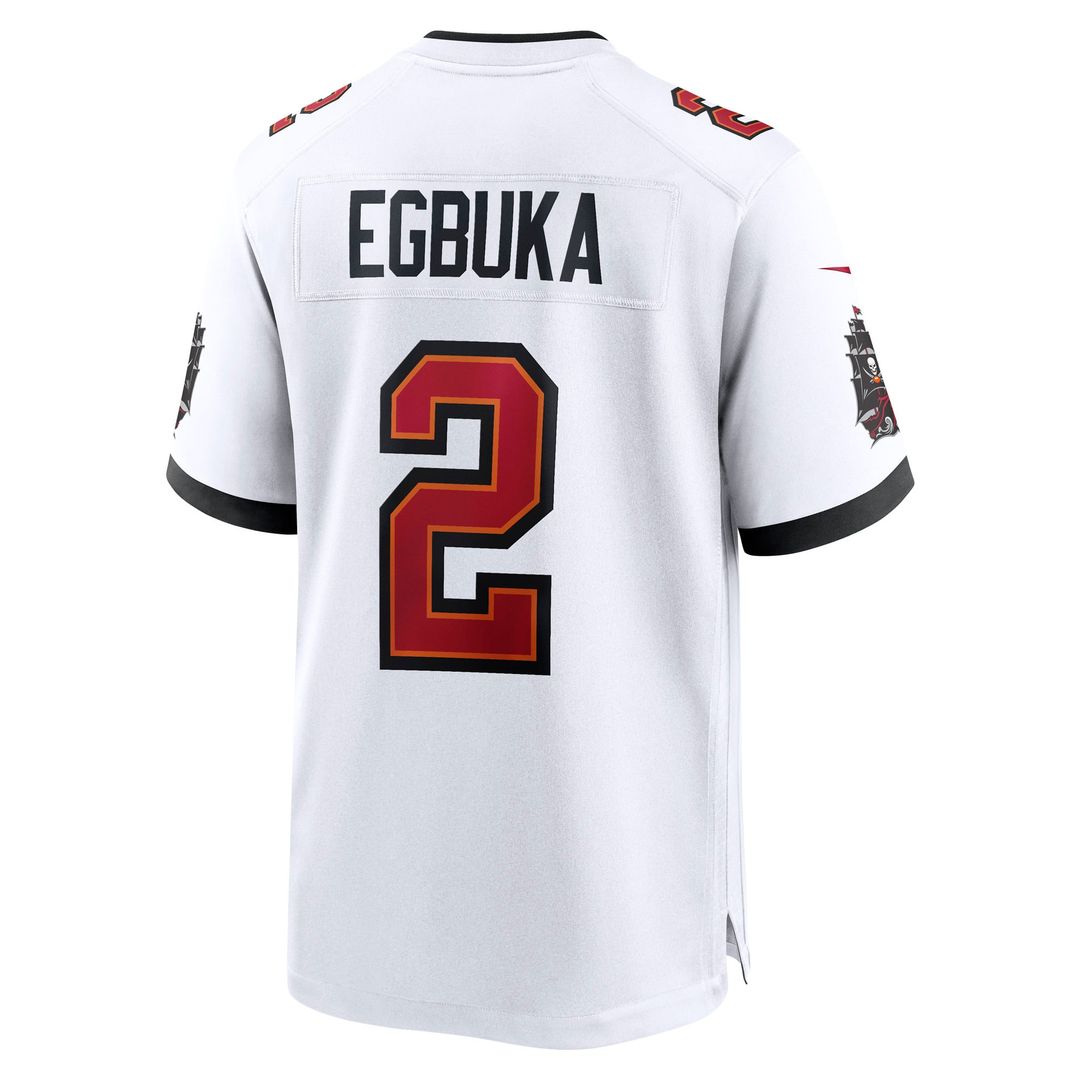 Tampa Bay Buccaneers Emeka Egbuka White Game Jersey