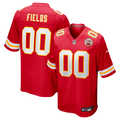 Kansas City Chiefs Justin Fields Red Game Jersey