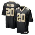 New Orleans Saints Pete Werner Black Game Jersey