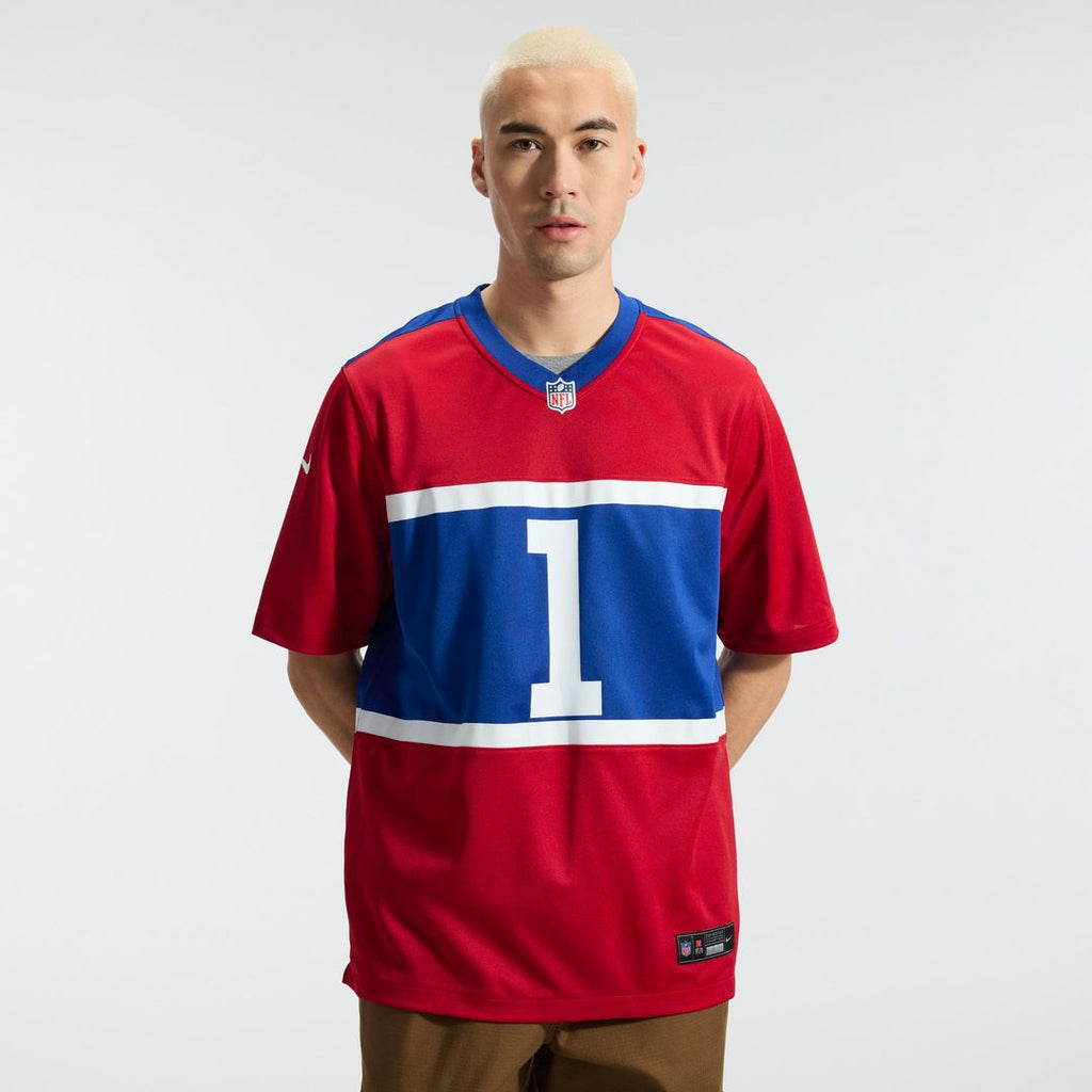 New York Giants Malik Nabers Century Red Alternate Game Jersey