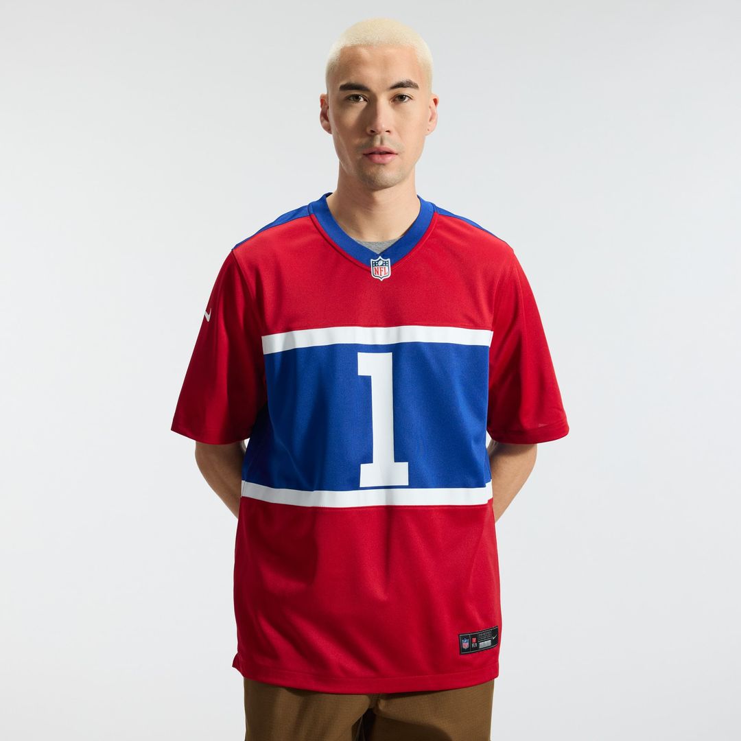 New York Giants Malik Nabers Century Red Alternate Game Jersey