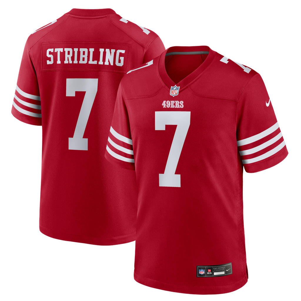 San Francisco 49ers De'Zhaun Stribling Scarlet Game Jersey