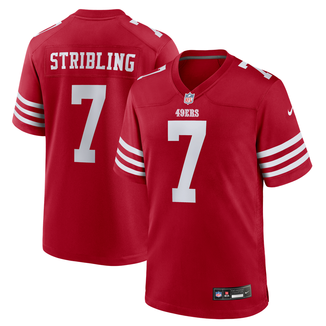 San Francisco 49ers De'Zhaun Stribling Scarlet Game Jersey