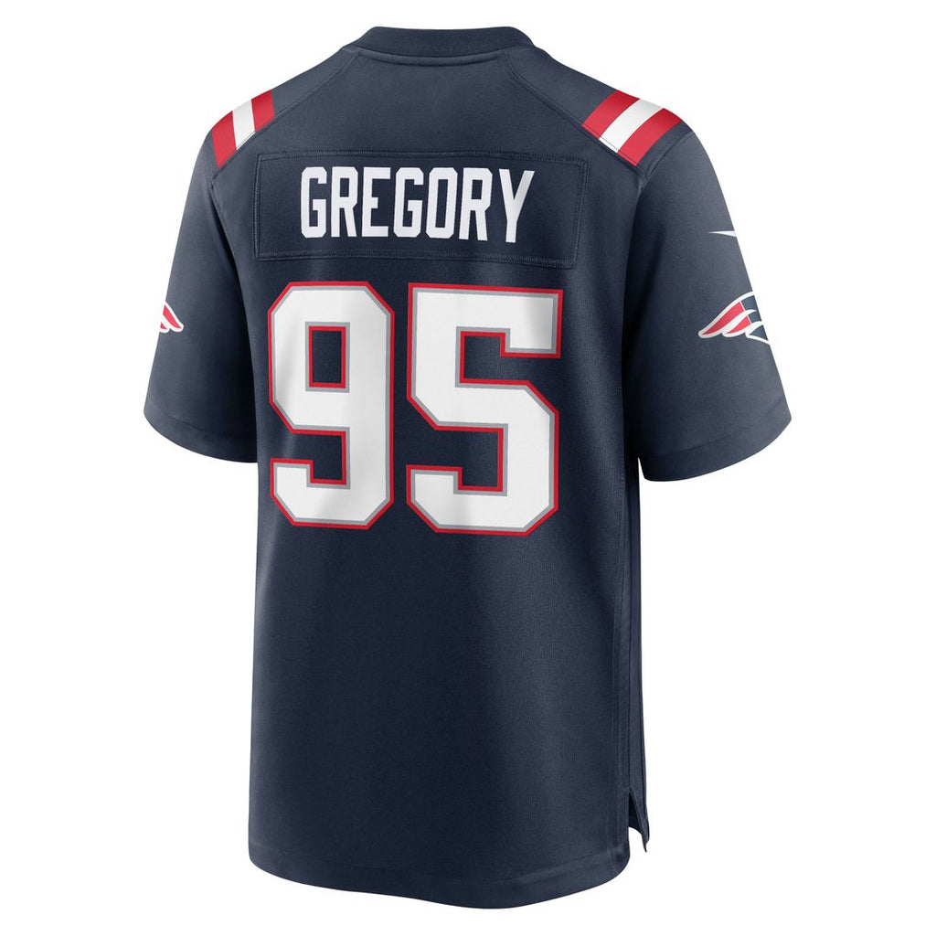 New England Patriots Eric Gregory Navy Team Game Jersey