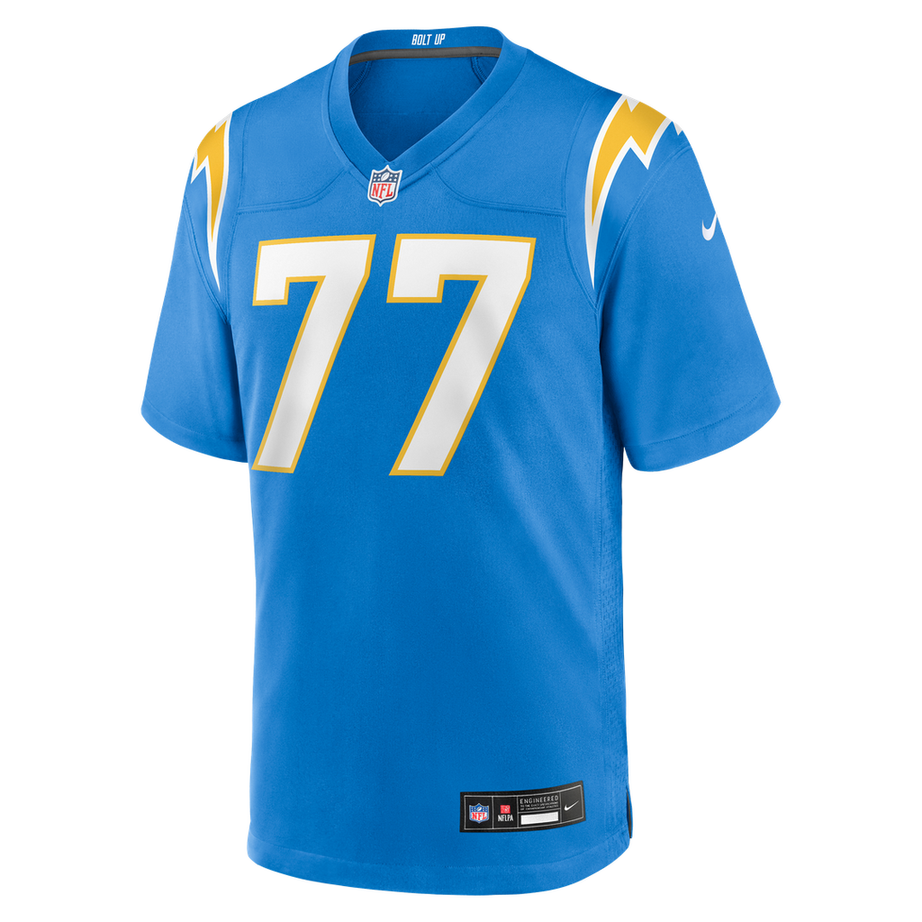 Los Angeles Chargers Travis Burke Powder Blue Team Game Jersey
