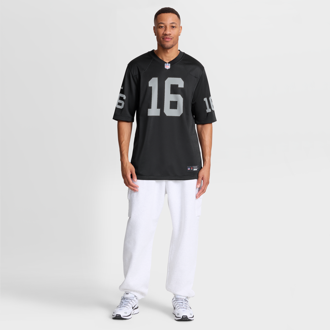 Las Vegas Raiders Jim Plunkett Black Game Retired Player Jersey