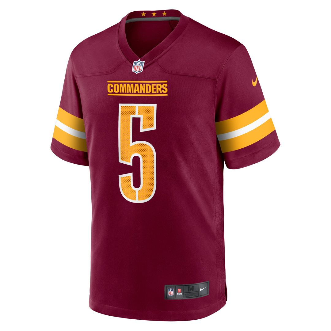 Washington Commanders Jayden Daniels Black Alternate Game Player Jersey