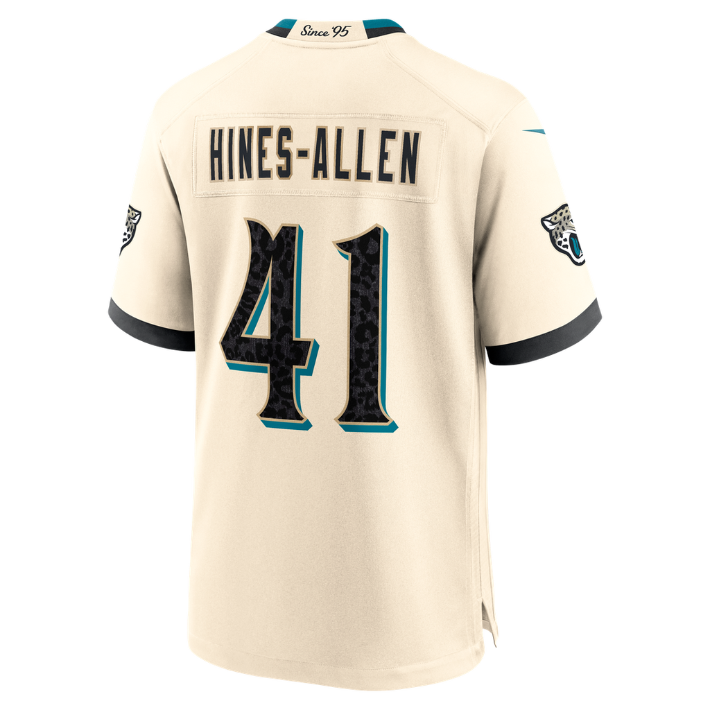 Jacksonville Jaguars Josh Hines-Allen Natural 2026 Rivalries Collection Game Jersey