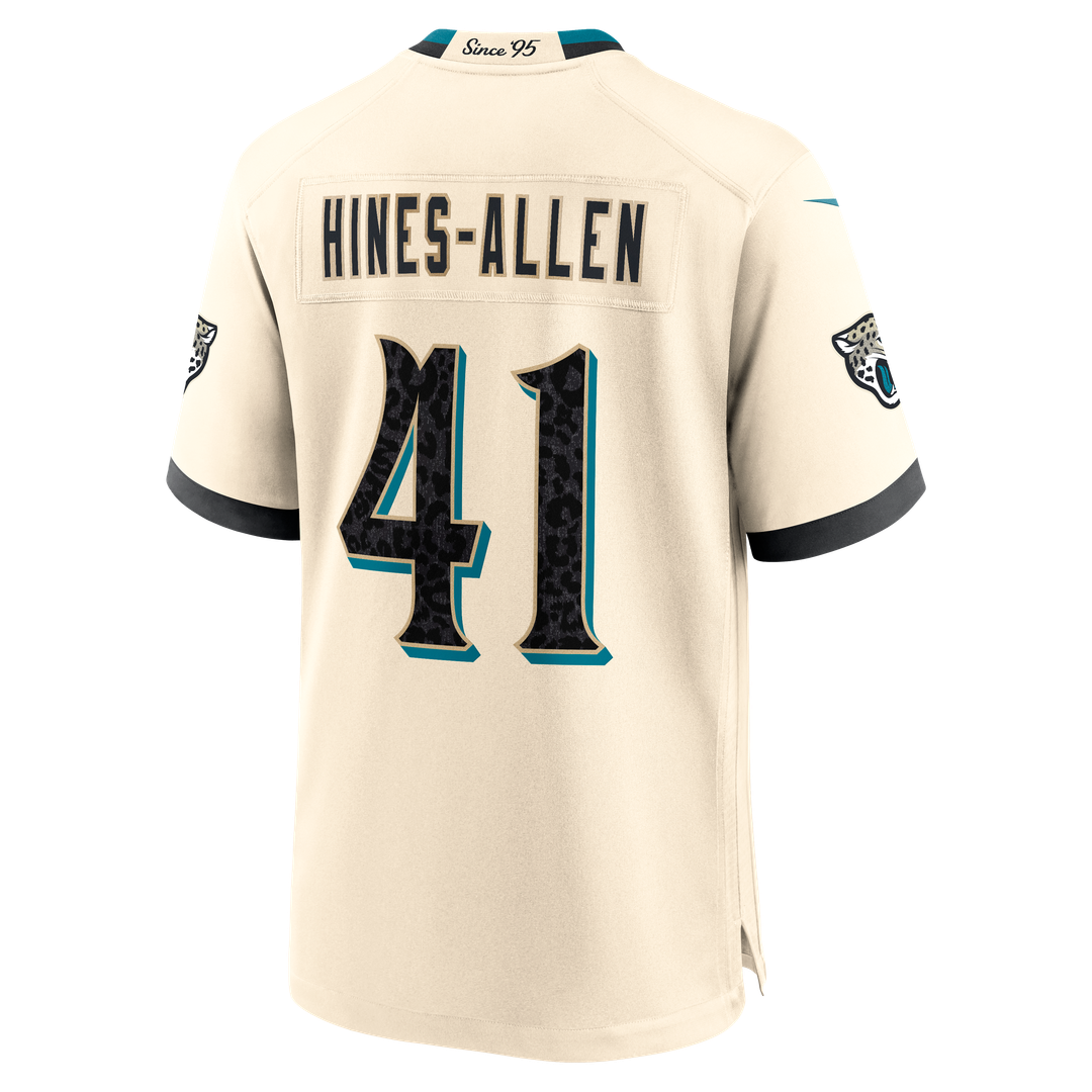 Jacksonville Jaguars Josh Hines-Allen Natural 2026 Rivalries Collection Game Jersey