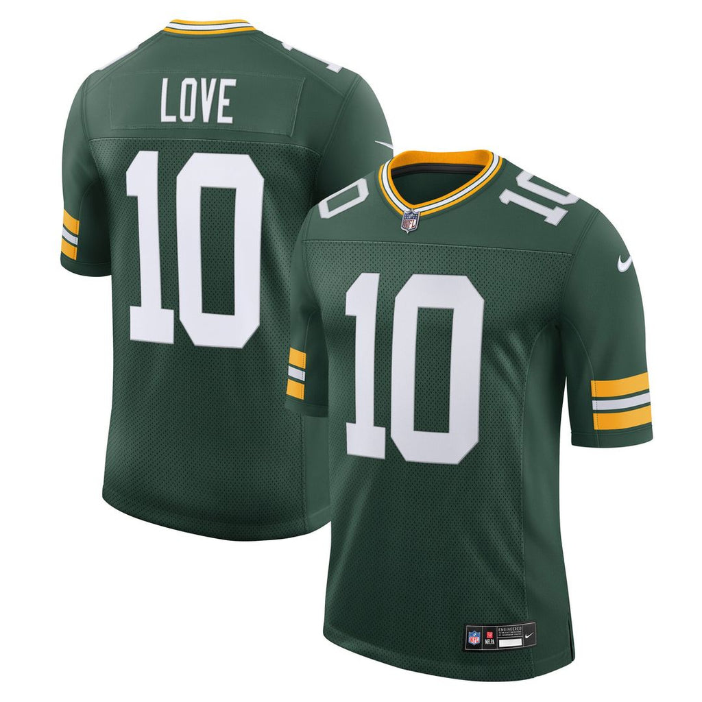 Green Bay Packers Jordan Love Green Team Vapor Untouchable Limited Jersey