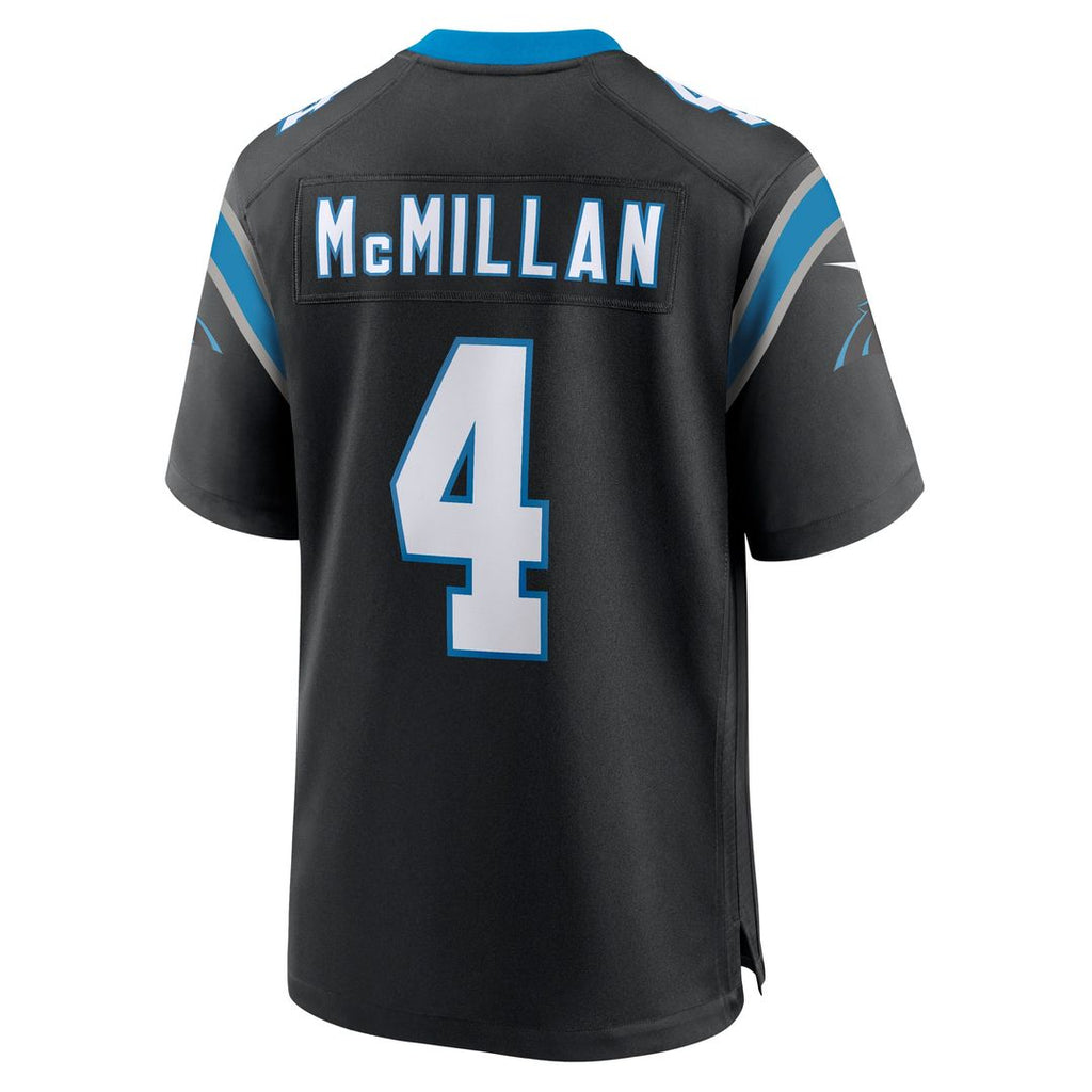 Carolina Panthers Tetairoa McMillan Black Team Game Jersey
