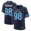 Tennessee Titans Jeffery Simmons Navy 2026 Rivalries Collection Game Jersey