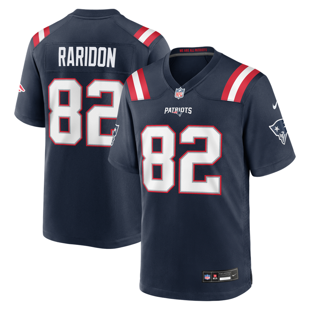 New England Patriots Eli Raridon Navy Team Game Jersey