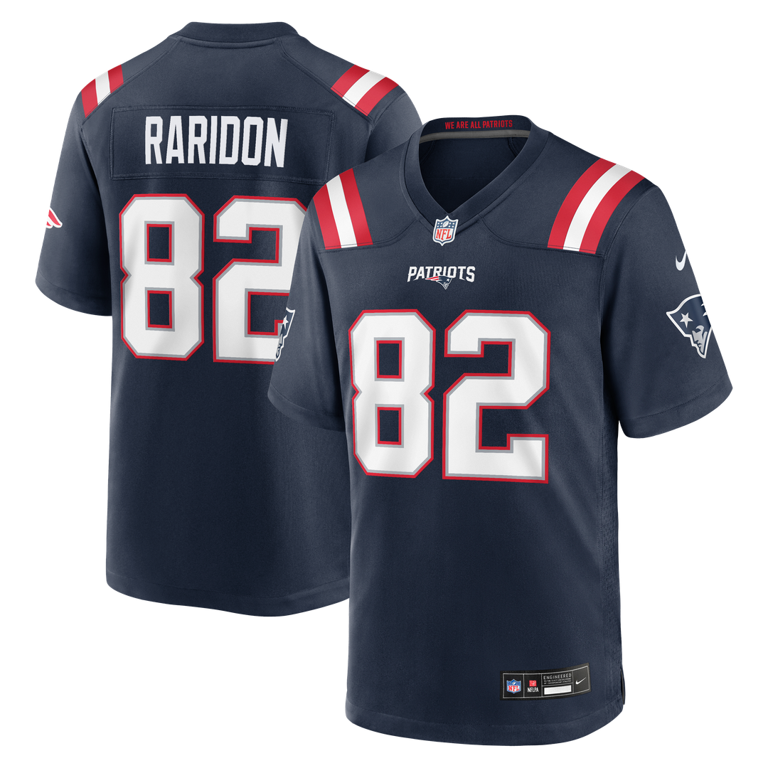 New England Patriots Eli Raridon Navy Team Game Jersey
