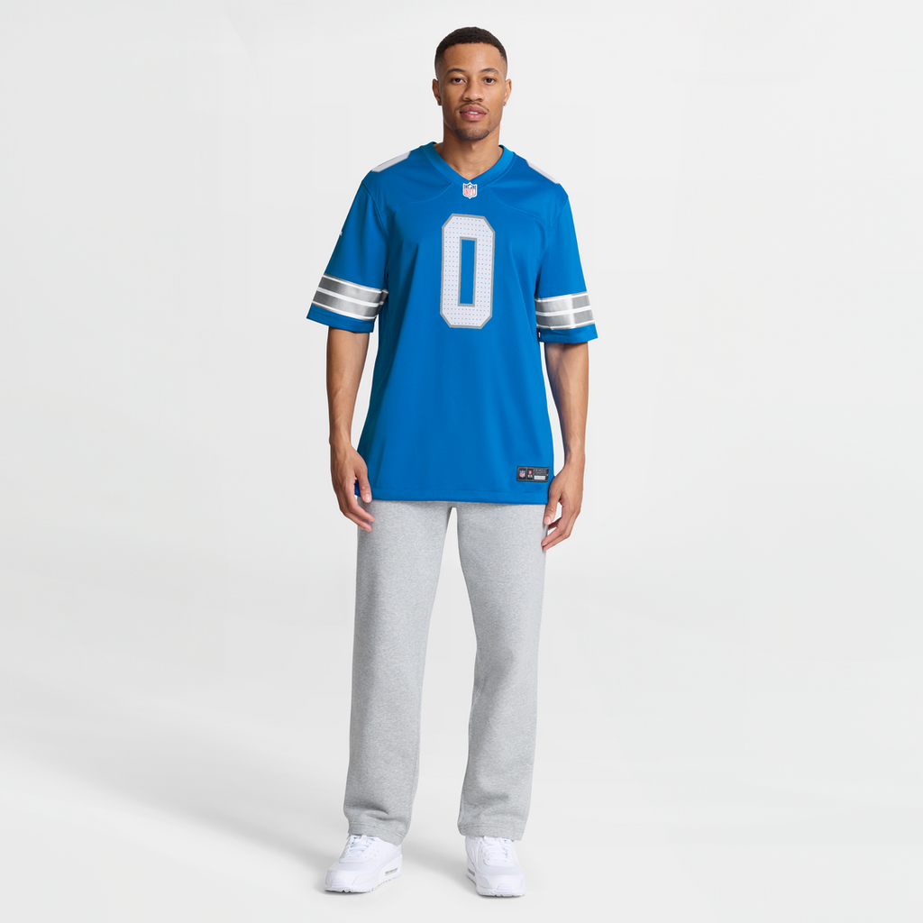 Detroit Lions Jahmyr Gibbs Blue Game Player Jersey