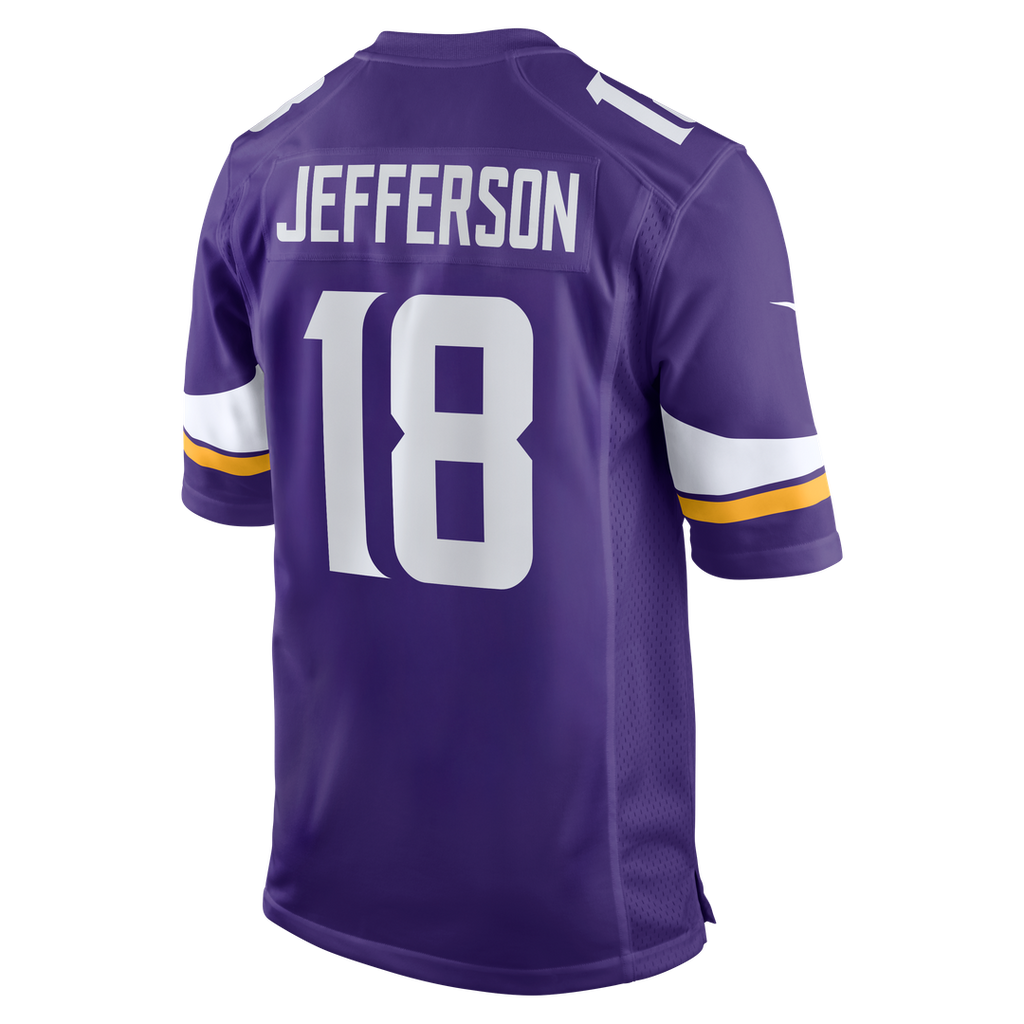 Minnesota Vikings Justin Jefferson Purple Game Jersey