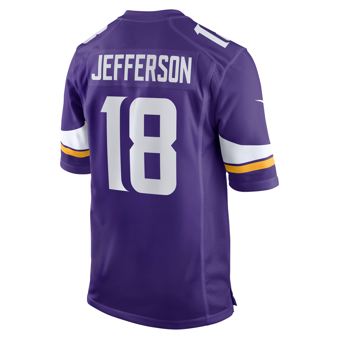 Minnesota Vikings Justin Jefferson Purple Game Jersey