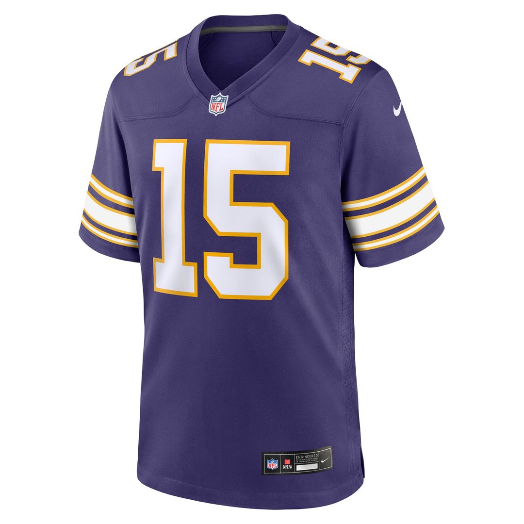 Minnesota Vikings Dallas Turner White Game Jersey