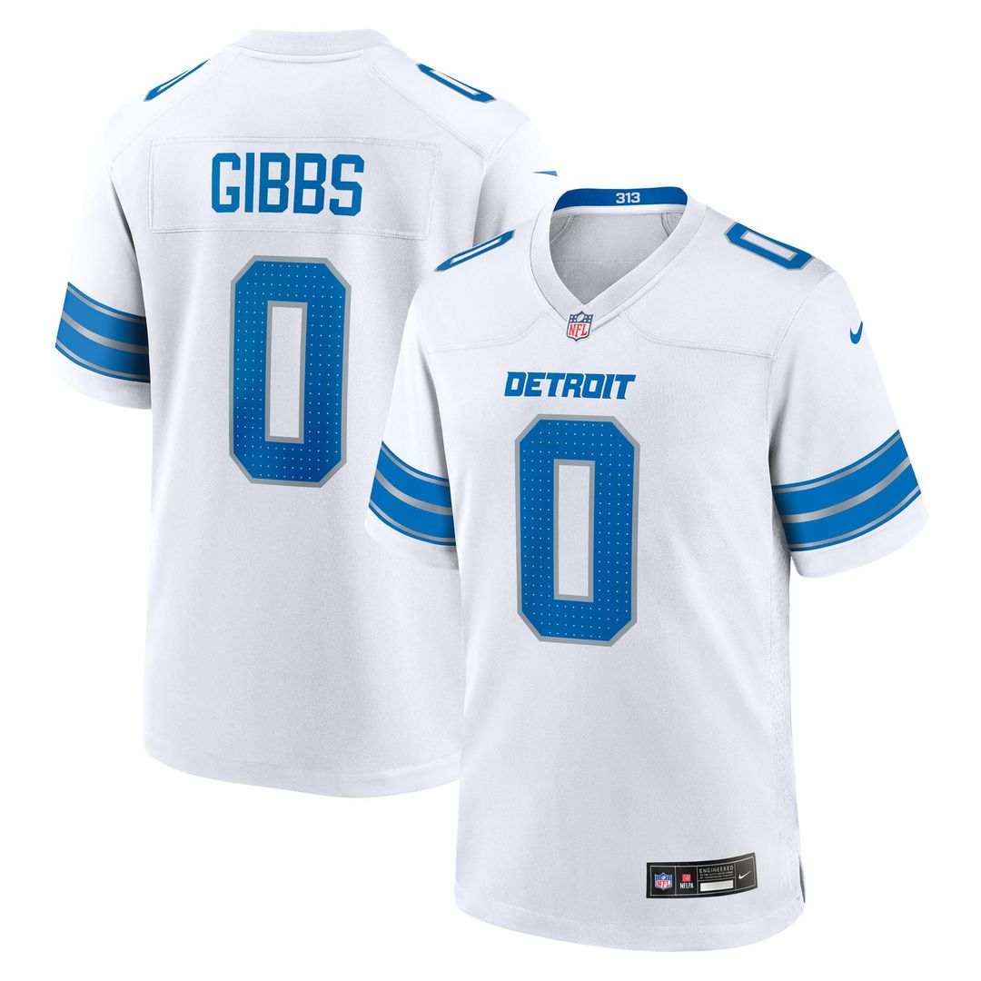 Detroit Lions Jahmyr Gibbs Blue Game Player Jersey