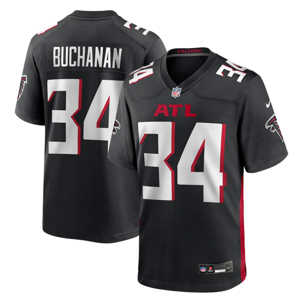 Atlanta Falcons Ray Buchanan Black Game Retired Player Jersey