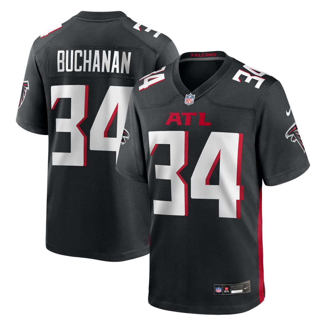 Atlanta Falcons Ray Buchanan Black Game Retired Player Jersey