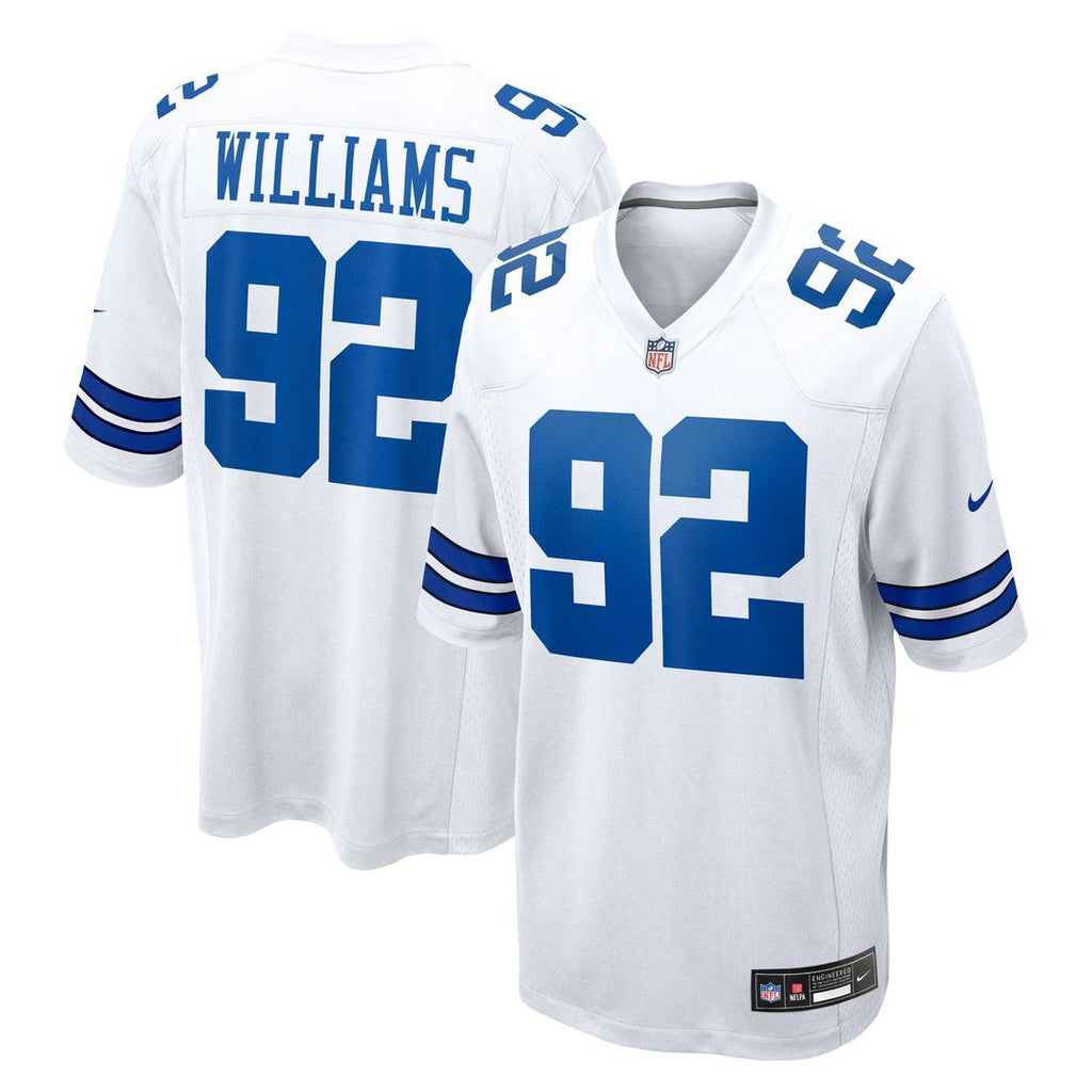 Dallas Cowboys Quinnen Williams White Game Jersey