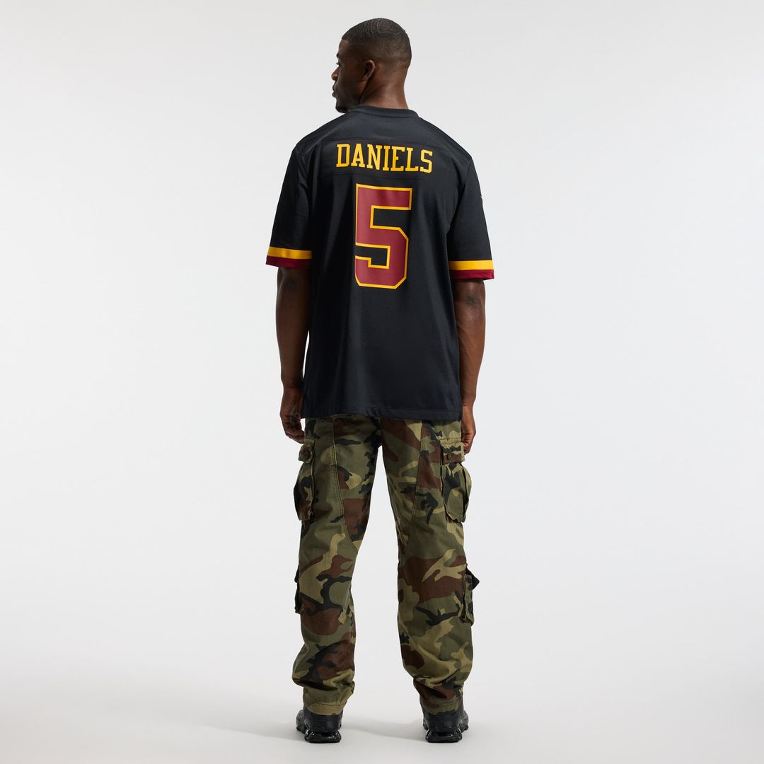 Washington Commanders Jayden Daniels White Game Super Bowl Era Jersey