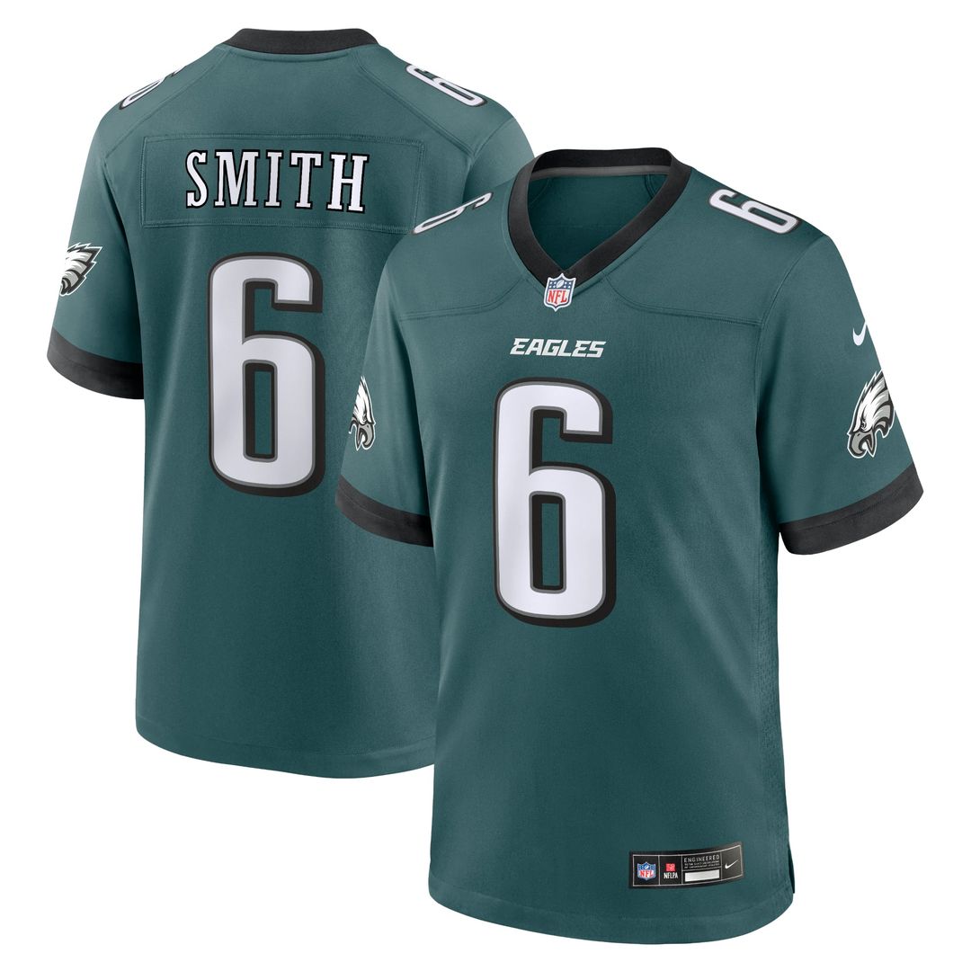 Philadelphia Eagles DeVonta Smith Midnight Green Player Game Jersey