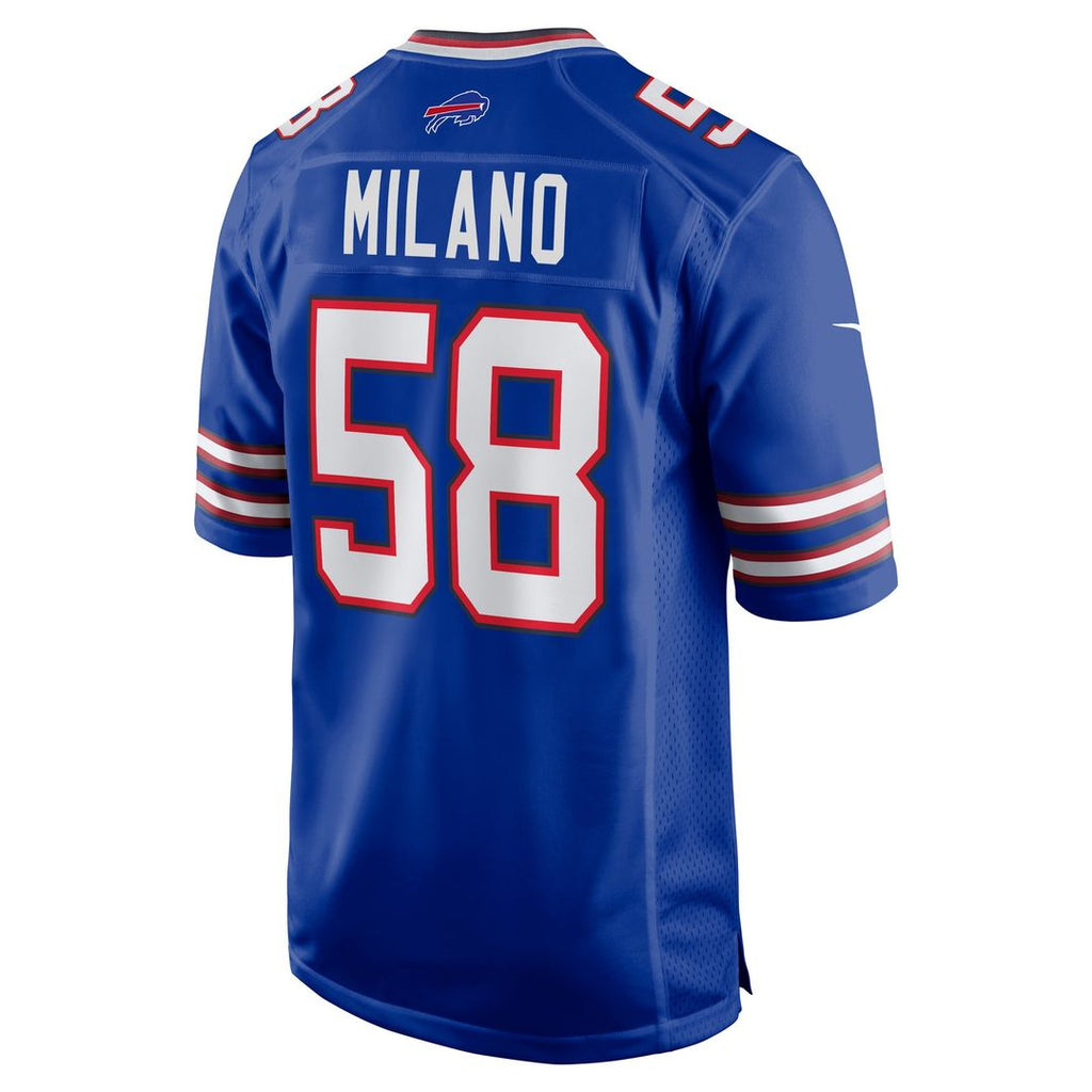 Buffalo Bills Matt Milano Red Alternate Game Jersey