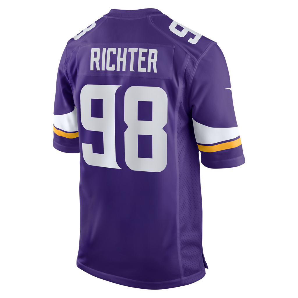 Minnesota Vikings Bo Richter Purple Team Game Jersey