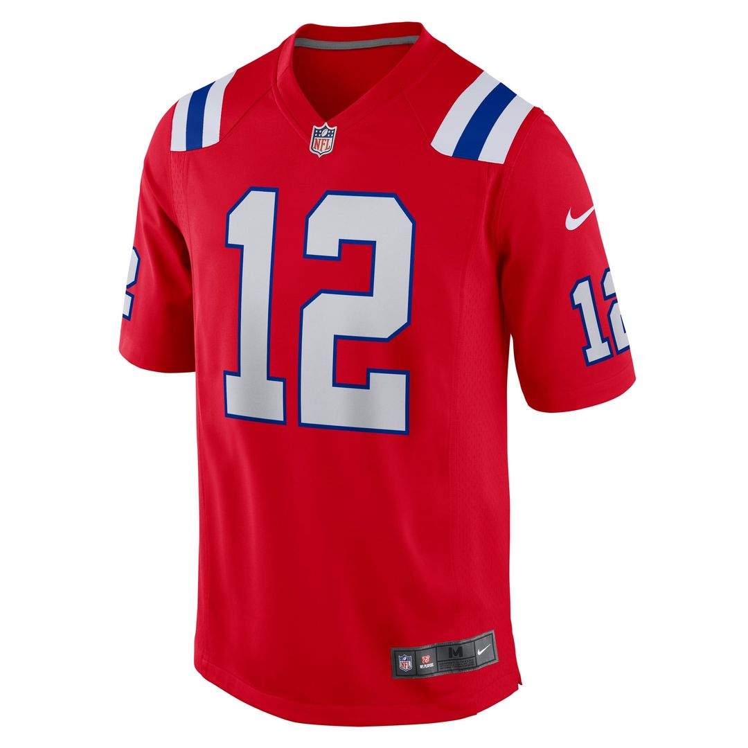 New England Patriots Navy Game Retired Player Jersey
