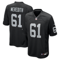 Las Vegas Raiders Jordan Meredith Black Game Player Jersey