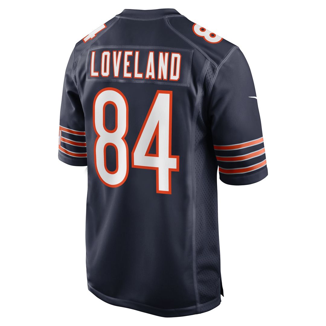 Chicago Bears Colston Loveland Navy Team Game Jersey