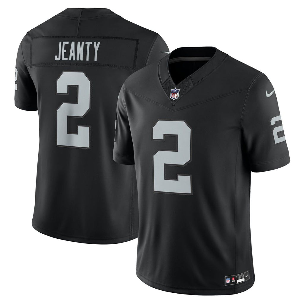 Las Vegas Raiders Ashton Jeanty Black Team Vapor F.U.S.E. Stitched Limited Jersey