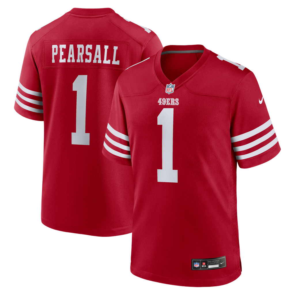 San Francisco 49ers Ricky Pearsall Scarlet Team Game Jersey