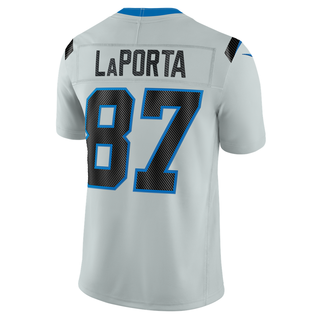 Detroit Lions Sam LaPorta Silver 2026 Rivalries Collection Stitched Limited Jersey